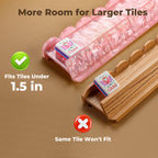 Rack fits American mahjong tiles up to 1.5 in tall, compared with a standard wooden rack